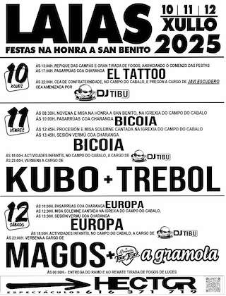 Fechas, información, programa, cartel, imágenes, mapa y ubicación de San Benito de Laias  en  Cenlle