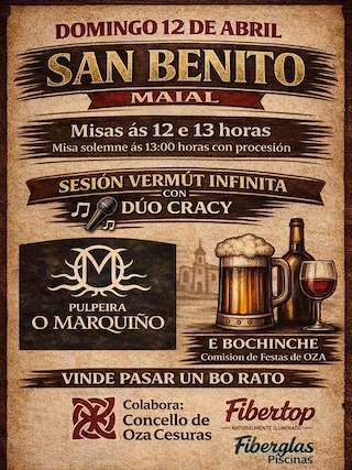 Fechas, información, programa, cartel, imágenes, mapa y ubicación de San Benito de Maial (2026)  en  Oza Cesuras