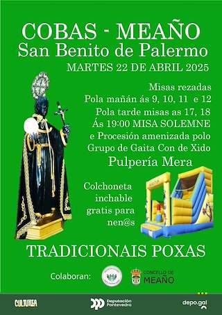 Fechas, información, programa, cartel, imágenes, mapa y ubicación de San Benito de Palermo de Cobas  en  Meaño