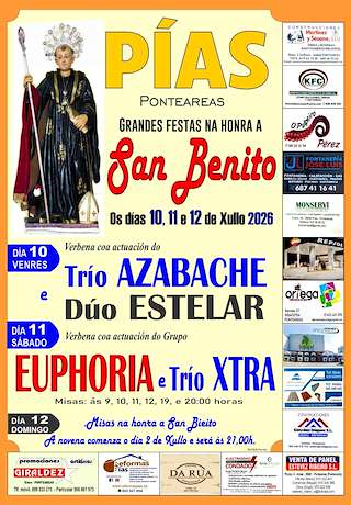Fechas, información, programa, cartel, imágenes, mapa y ubicación de San Benito de Pías (2026)  en  Ponteareas