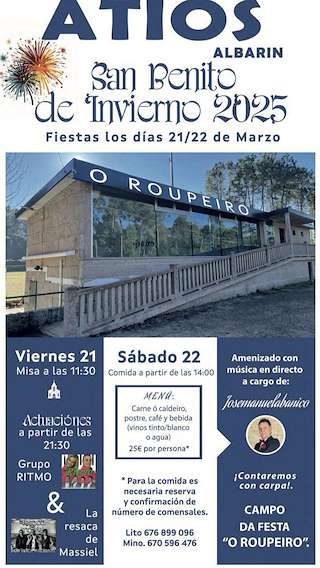 Fechas, información, programa, cartel, imágenes, mapa y ubicación de San Benito do Inverno de Atios  en  O Porriño