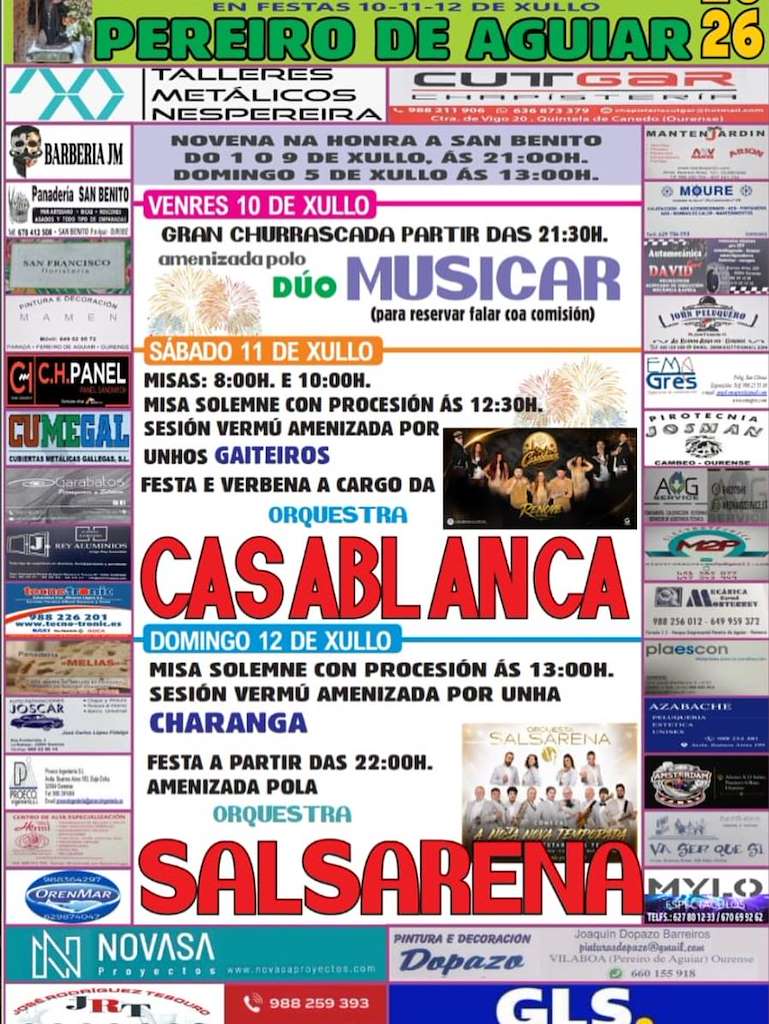 San Benito (2026) en O Pereiro de Aguiar