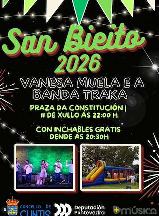 Fechas, información, programa, cartel, imágenes, mapa y ubicación de San Bieito (2026)  en  Cuntis