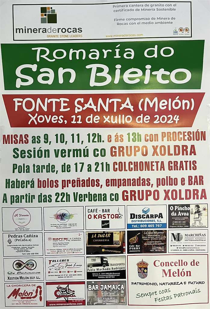 San Bieito de A Fonte Santa (2024) en Melón