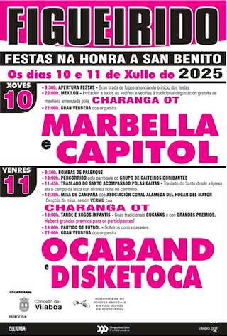 Fechas, información, programa, cartel, imágenes, mapa y ubicación de San Bieito de Figueirido   en  Vilaboa