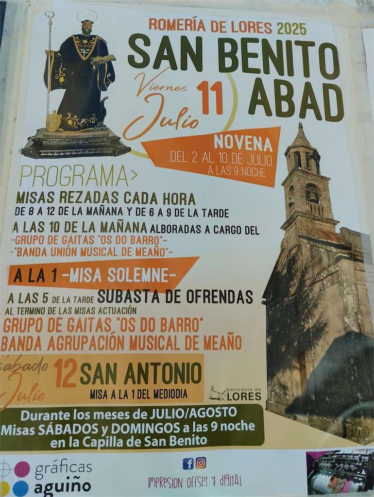 San Bieito e San Antonio de Lores en Meaño