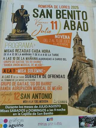 Fechas, información, programa, cartel, imágenes, mapa y ubicación de San Bieito e San Antonio de Lores  en  Meaño