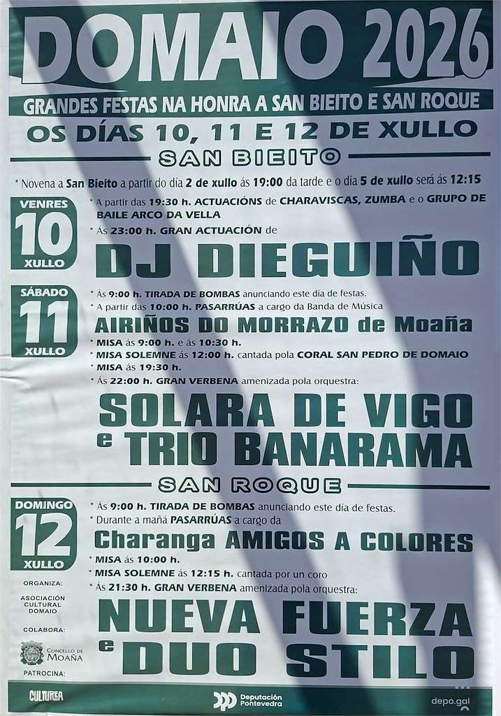 San Bieito e San Roque de Domaio (2026) en Moaña