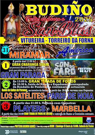 Fechas, información, programa, cartel, imágenes, mapa y ubicación de San Blas de Budiño  en  O Porriño