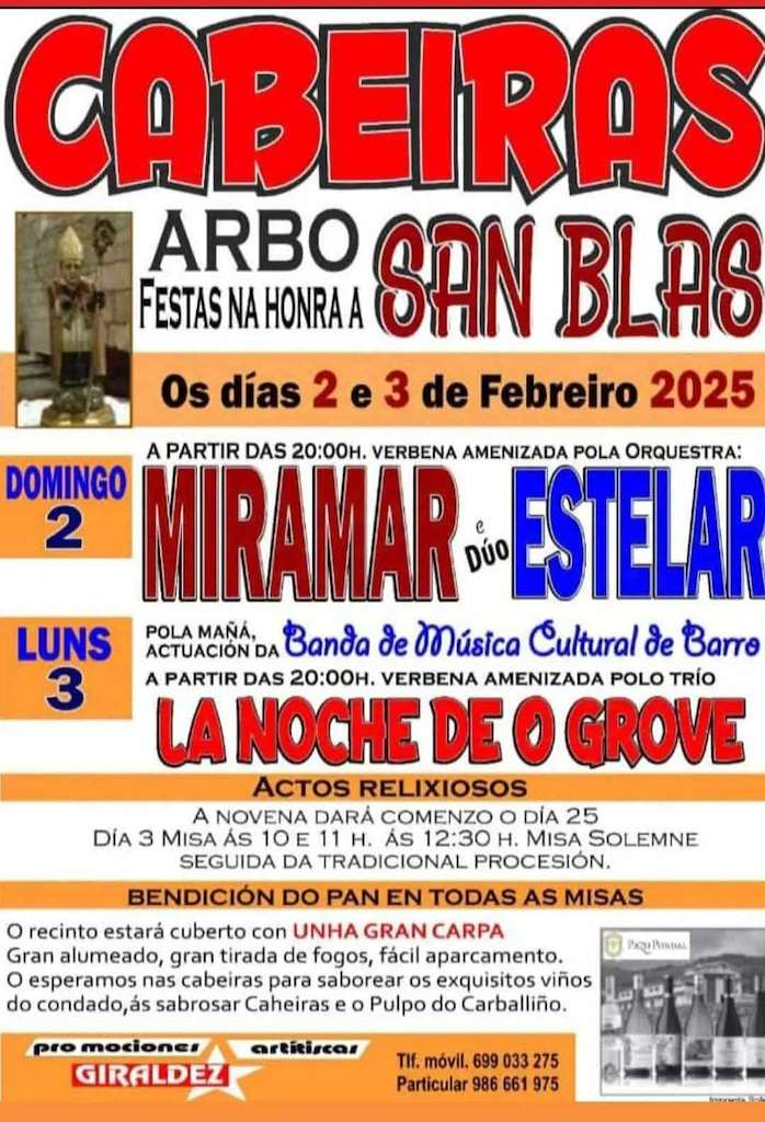 San Blas de Cabeiras en Arbo