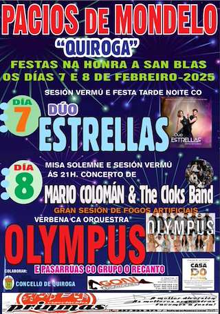 Fechas, información, programa, cartel, imágenes, mapa y ubicación de San Blas de Pacios de Mondelo   en  Quiroga
