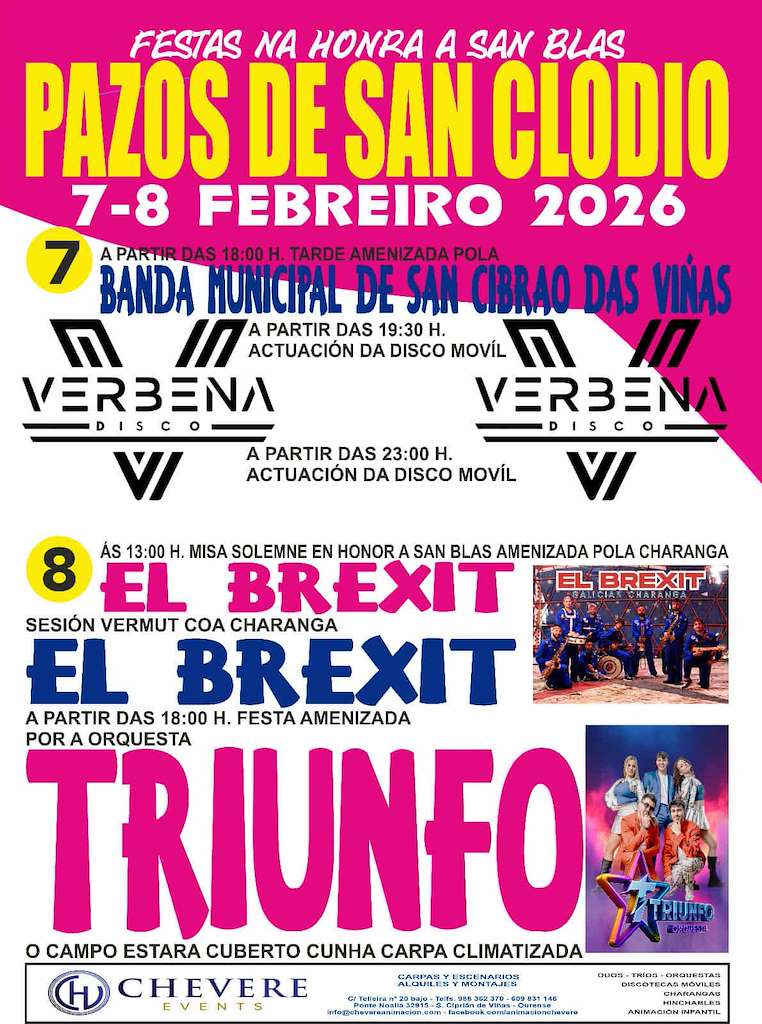 San Blas de Pazos de San Clodio en San Cibrao das Viñas