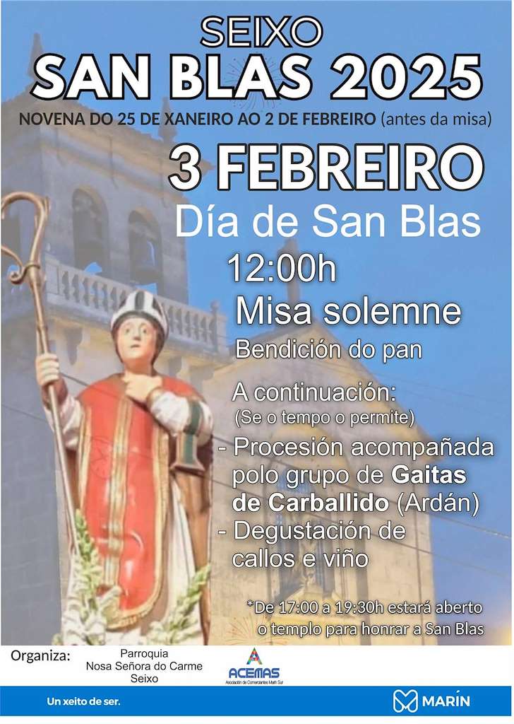 San Blas de Seixo en Marín
