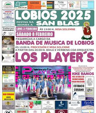 Fechas, información, programa, cartel, imágenes, mapa y ubicación de San Blas  en  Lobios