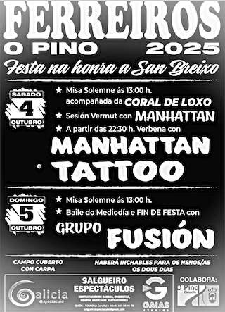 Fechas, información, programa, cartel, imágenes, mapa y ubicación de San Breixo de Ferreiros   en  O Pino
