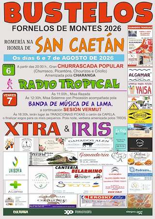Fechas, información, programa, cartel, imágenes, mapa y ubicación de San Caetán de Bustelos (2026)  en  Fornelos de Montes