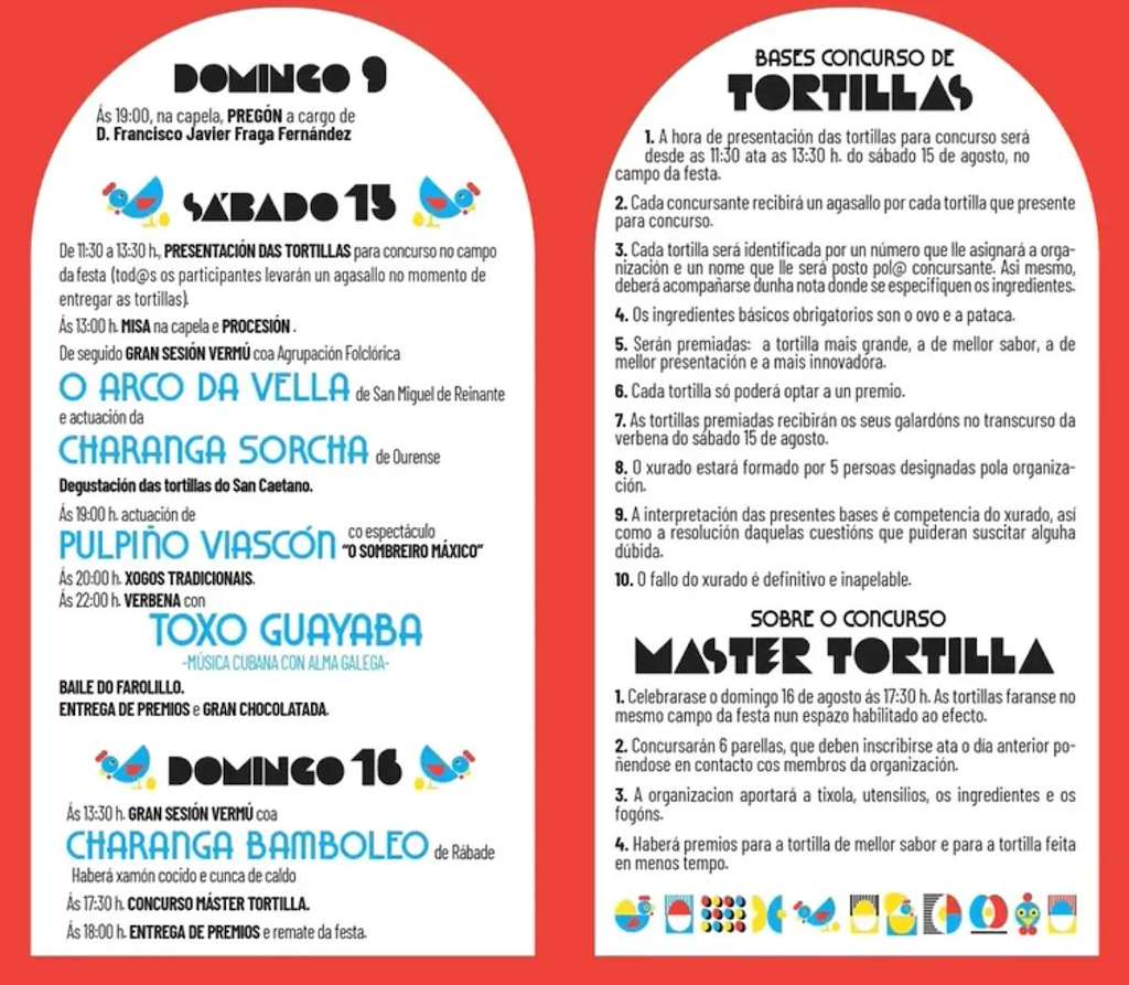 San Caetano - XXIX Festa da Tortilla (2026) en Barreiros