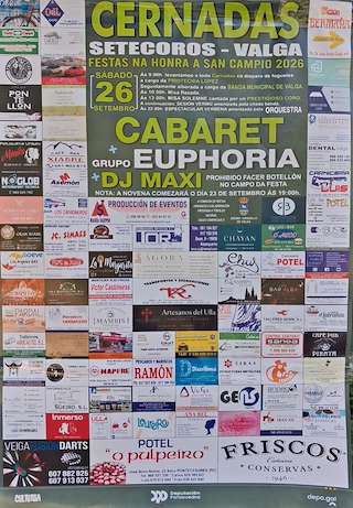 Fechas, información, programa, cartel, imágenes, mapa y ubicación de San Campio de Cernadas (2026) en Valga