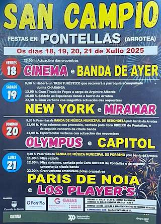 Fechas, información, programa, cartel, imágenes, mapa y ubicación de San Campio de Pontellas  en  O Porriño
