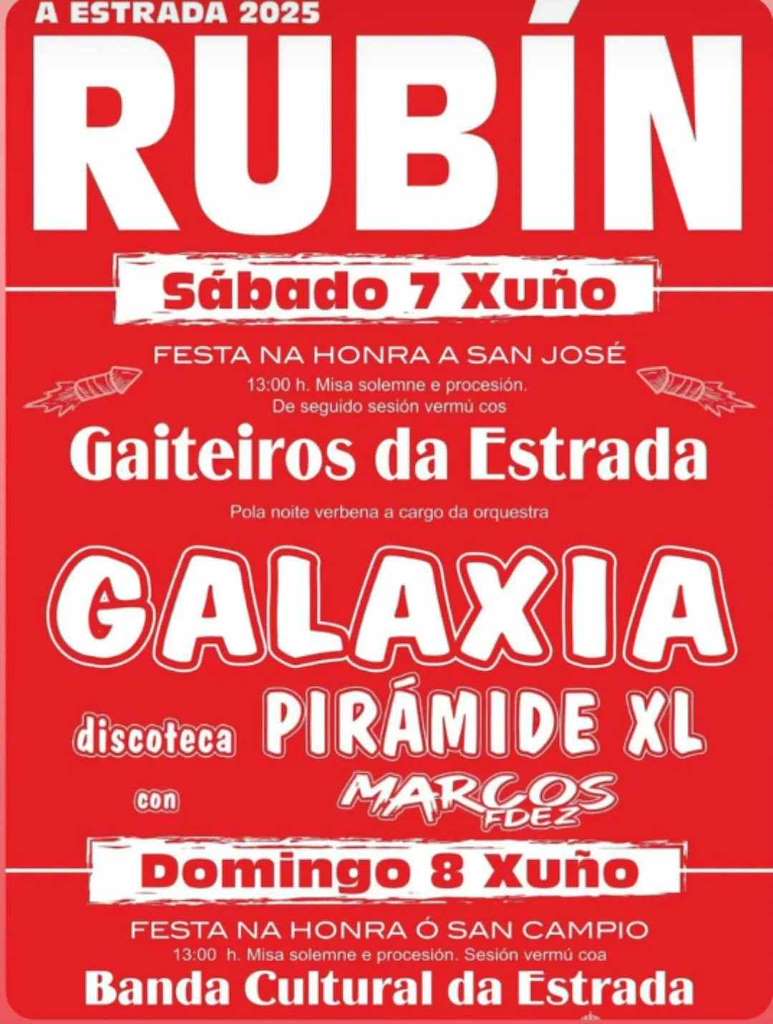 San Campio de Rubín (2026) en A Estrada