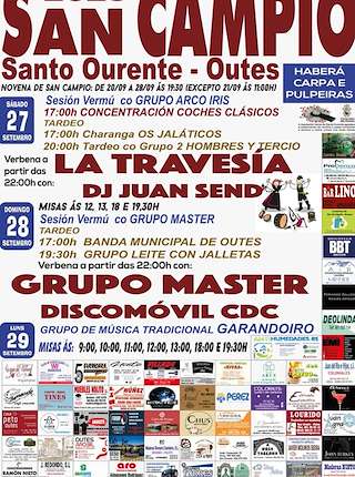 Fechas, información, programa, cartel, imágenes, mapa y ubicación de San Campio - Romaría do Mal Cativo (2025)  en  Outes