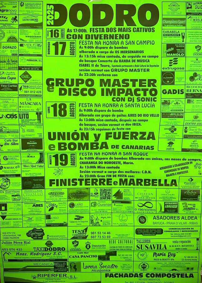 San Campio, Santa Lucía y San Roque en Dodro