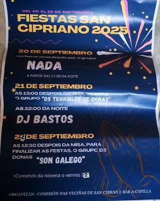 Fechas, información, programa, cartel, imágenes, mapa y ubicación de San Cibrán de Donas  en  Gondomar