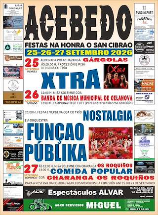 Fechas, información, programa, cartel, imágenes, mapa y ubicación de San Cibrao de Acebedo (2026)  en  Celanova