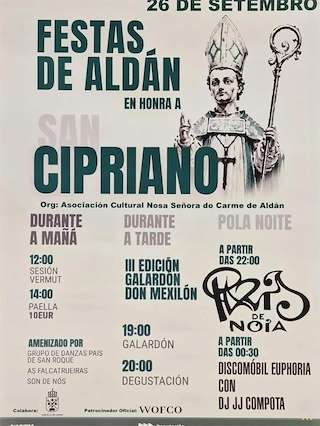 Fechas, información, programa, cartel, imágenes, mapa y ubicación de San Cipriano de Aldán  (2026) en Cangas de Morrazo