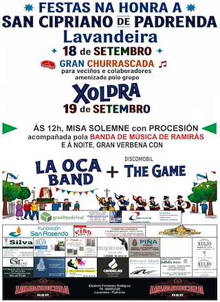 Fechas, información, programa, cartel, imágenes, mapa y ubicación de San Cipriano de Lavandeira (2026) en Padrenda