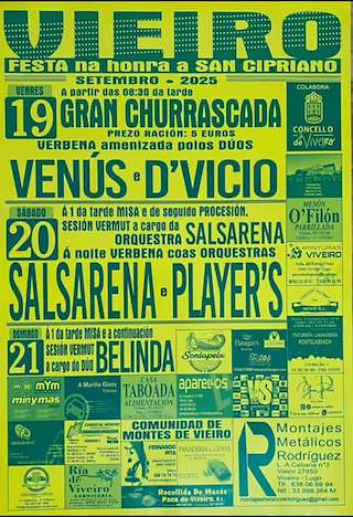 Fechas, información, programa, cartel, imágenes, mapa y ubicación de San Cipriano de Vieiro  en  Viveiro