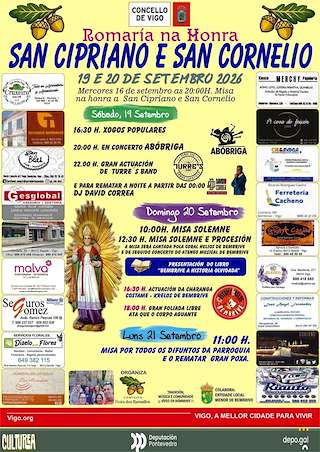 Fechas, información, programa, cartel, imágenes, mapa y ubicación de San Cipriano y San Cornelio de Bembrive (2026) en Vigo