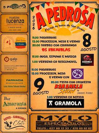 Fechas, información, programa, cartel, imágenes, mapa y ubicación de San Ciriaco da Pedrosa (2026)  en  Cualedro