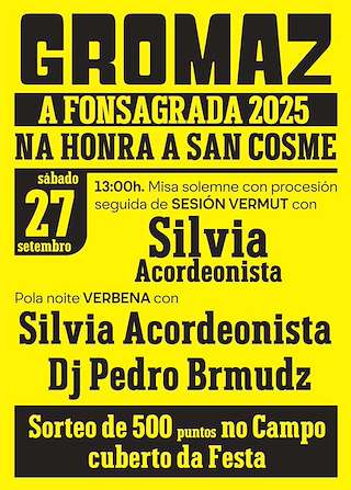 Fechas, información, programa, cartel, imágenes, mapa y ubicación de San Cosme de Gromaz  en  A Fonsagrada