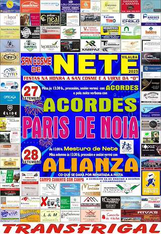 Fechas, información, programa, cartel, imágenes, mapa y ubicación de San Cosme e a Virxe da O de Nete  en  Vilalba