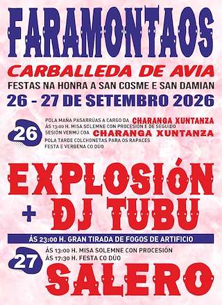 Fechas, información, programa, cartel, imágenes, mapa y ubicación de San Cosme e San Damián de Faramontaos  (2026) en Carballeda de Avia