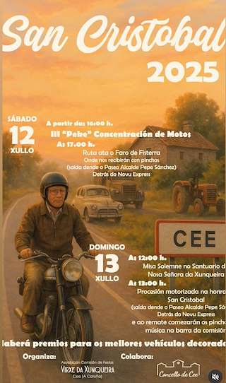 Fechas, información, programa, cartel, imágenes, mapa y ubicación de San Cristóbal  en  Cee