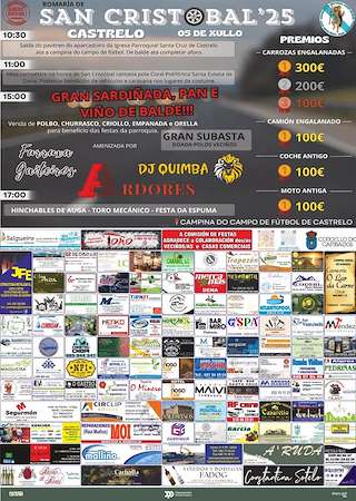 Fechas, información, programa, cartel, imágenes, mapa y ubicación de San Cristóbal de Castrelo  en  Cambados