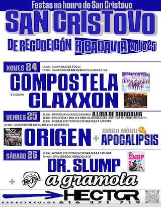 Fechas, información, programa, cartel, imágenes, mapa y ubicación de San Cristóbal de San Cristovo de Regodeigón  en  Ribadavia