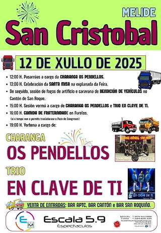 Fechas, información, programa, cartel, imágenes, mapa y ubicación de San Cristóbal  en  Melide