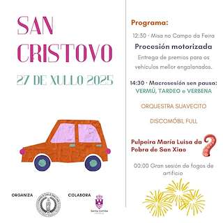 Fechas, información, programa, cartel, imágenes, mapa y ubicación de San Cristóbal   en  Santa Comba