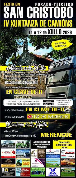 Fechas, información, programa, cartel, imágenes, mapa y ubicación de San Cristobo de Foxado (2026)  en  Curtis