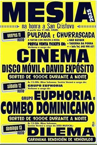 Fechas, información, programa, cartel, imágenes, mapa y ubicación de San Cristobo  en  Mesía