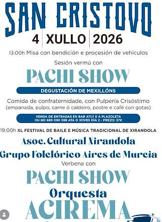 Fechas, información, programa, cartel, imágenes, mapa y ubicación de San Cristovo de Bandeira (2026)  en  Silleda