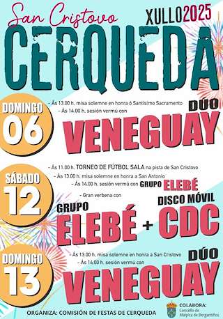 Fechas, información, programa, cartel, imágenes, mapa y ubicación de San Cristovo de Cerqueda   en  Malpica de Bergantiños