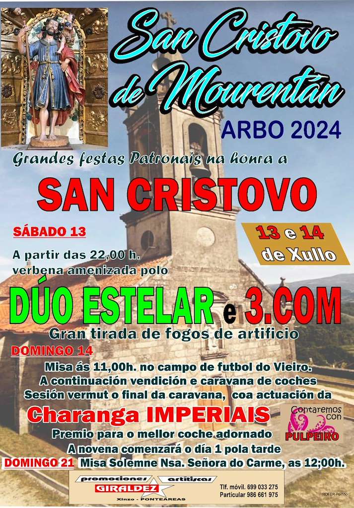 San Cristovo de Mourentan en Arbo