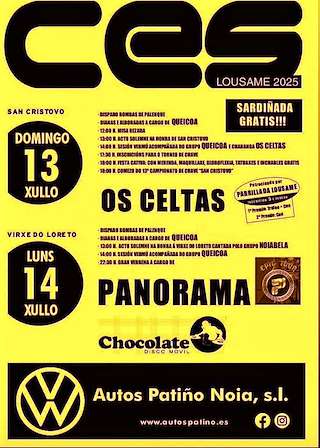 Fechas, información, programa, cartel, imágenes, mapa y ubicación de San Cristovo e Virxe de Loreto de Ces  en  Lousame
