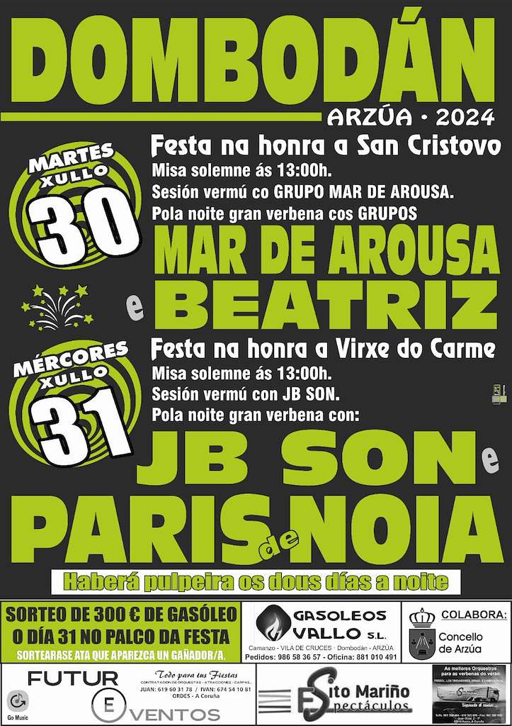 San Cristovo e Virxe do Carme de Dombodán (2025) en Arzúa