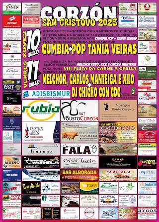 Fechas, información, programa, cartel, imágenes, mapa y ubicación de San Cristovo - VIII Festa da Carne á Grella de Corzón  en  Mazaricos