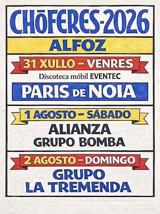 Fechas, información, programa, cartel, imágenes, mapa y ubicación de San Cristovo - Festa dos Chóferes (2026)  en  Alfoz do Castrodouro